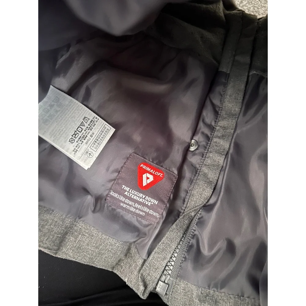 BabyGap Kids Grey Primaloft Double Breasted Puffer Jacket Coat 6-12 Months